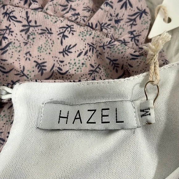 HAZEL Alison Lilac Flowy Lined Mini Dress Size Medium New - Picture 8 of 10